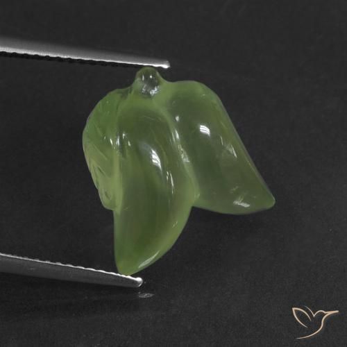 9.97ct 자연스러운 따뜻한 녹색 프레나이트, 팬시한, 투명한
