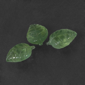 캐럿 천연 녹색 프레나이트 보석, 멋진 모양, 투명한