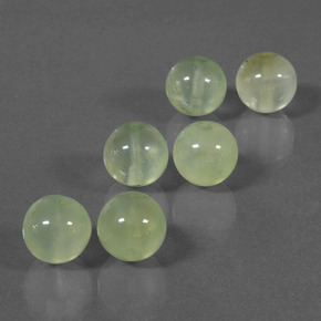 캐럿 천연 그린 프레나이트 보석, 구형 / 볼, 10.58 mm, 투명한