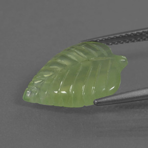 5.27캐럿 천연 녹색 프레나이트, 멋진 모양, 투명한