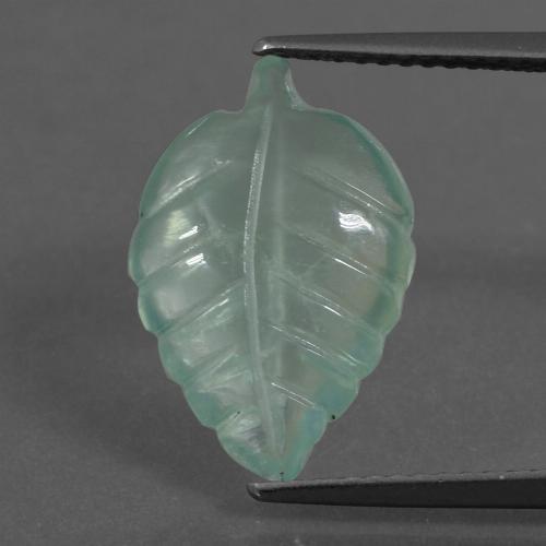 5.02캐럿 천연 연한 초록색 프레나이트, 멋진 모양, 투명한