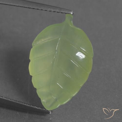 9.71ct 자연스러운 라임 그린 프레나이트, 팬시한, 투명한