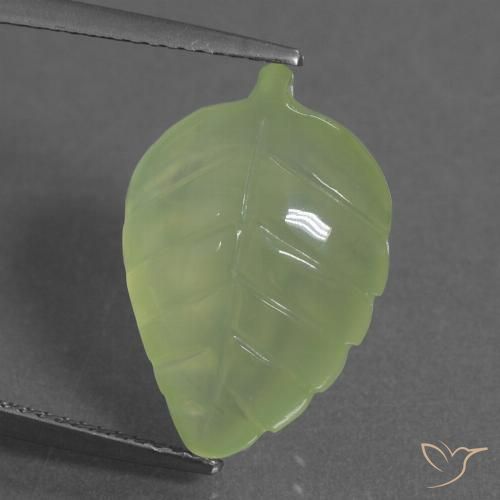 9.17ct 자연스러운 라임 그린 프레나이트, 팬시한, 투명한