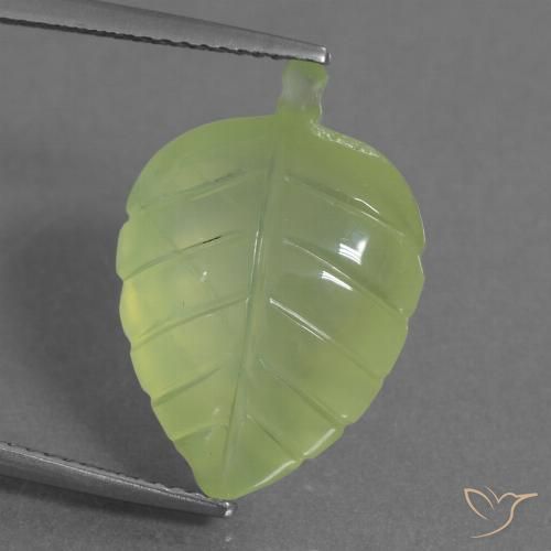 11.59ct 자연스러운 연두색 프레나이트, 팬시한, 투명한