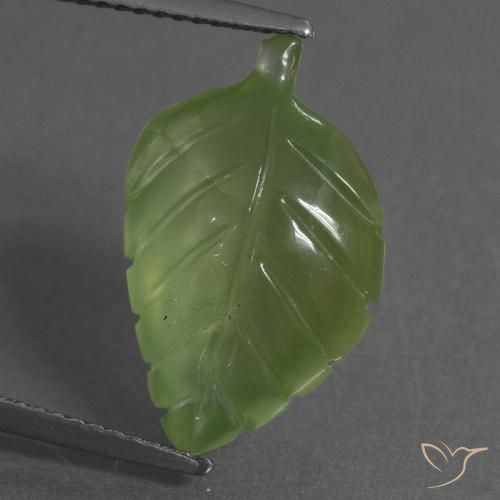 7.78ct 자연스러운 미디엄 그린 프레나이트, 팬시한, 투명한