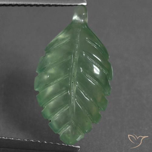 6.76ct 자연스러운 쿨 그린 프레나이트, 팬시한, 투명한