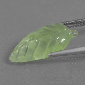 6.66캐럿 천연 그린 프레나이트, 멋진 모양, 18.3×9.4 mm, 투명한