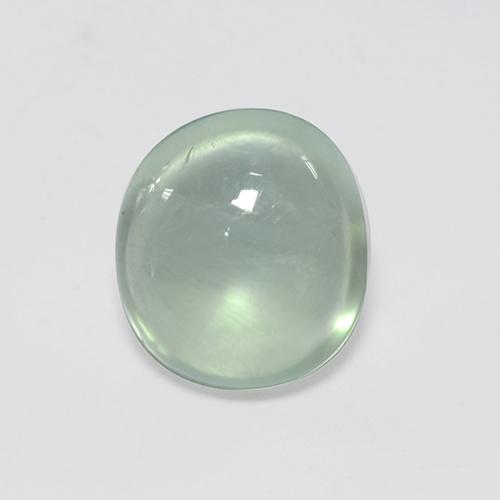 2.95캐럿 천연 매우 밝은 녹색 프레나이트, 타원형 컷, 9.5×8.6 mm, 투명한