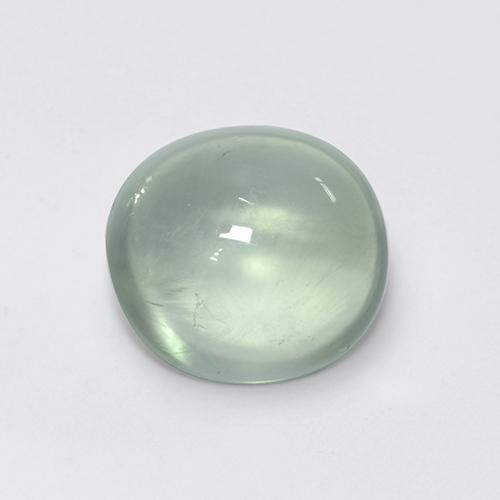 2.95캐럿 천연 매우 밝은 녹색 프레나이트, 타원형 컷, 9.5×8.6 mm, 투명한