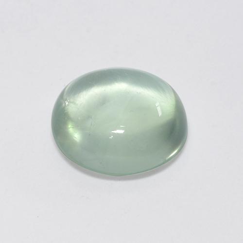 2.95캐럿 천연 매우 밝은 녹색 프레나이트, 타원형 컷, 9.5×8.6 mm, 투명한