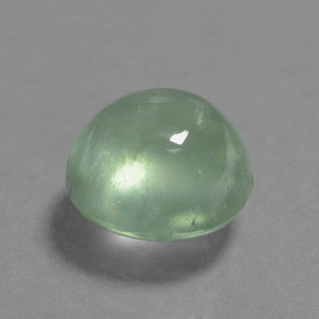 2.45캐럿 천연 그린 프레나이트, 라운드 컷, 7.88 mm, 투명한