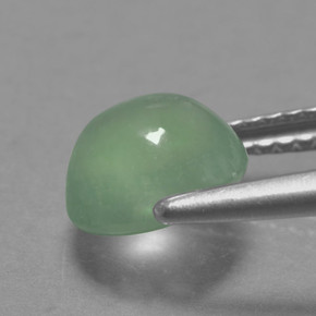 2.45캐럿 천연 그린 프레나이트, 라운드 컷, 7.88 mm, 투명한