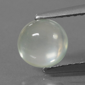 1.16캐럿 천연 녹색 프레나이트, 라운드 컷, 투명한