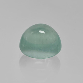 2.48캐럿 천연 라이트 블루 그린 프레나이트, 타원형 컷, 8.1×6.8 mm, 투명한