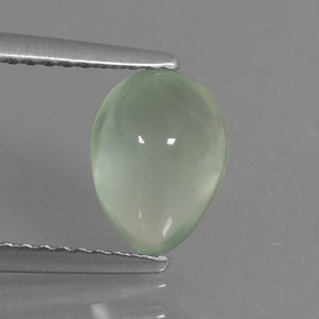 1.62캐럿 천연 그린 프레나이트, 배 모양, 8.7×6.5 mm, 투명한