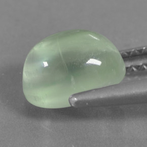 1.72캐럿 천연 그린 프레나이트, 타원형 컷, 7.8×5.9 mm, 투명한