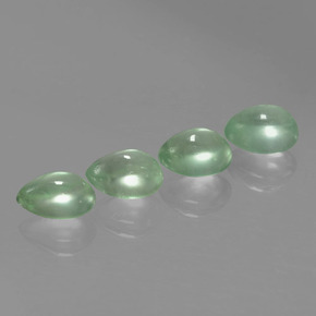 4.62캐럿 천연 그린 프레나이트 보석, 배 모양, 7.4×6 mm, 투명한