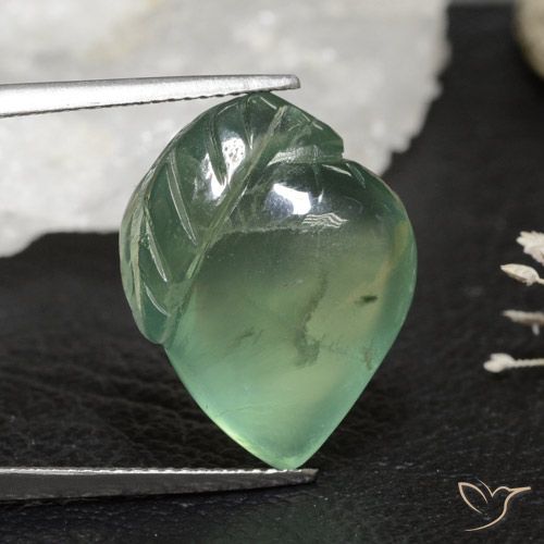 19.72ct 자연스러운 흙빛 녹색 프레나이트, 팬시한, 투명한