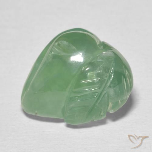 15.49ct 자연스러운 옅은 흙빛 녹색 프레나이트, 팬시한, 투명한