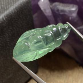 20.96캐럿 천연 녹색 프레나이트, 멋진 모양, 투명한