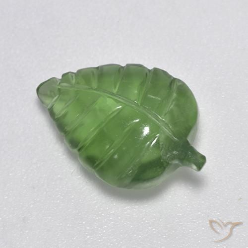 4.66ct 자연스러운 미디엄 그린 프레나이트, 팬시한, 투명한