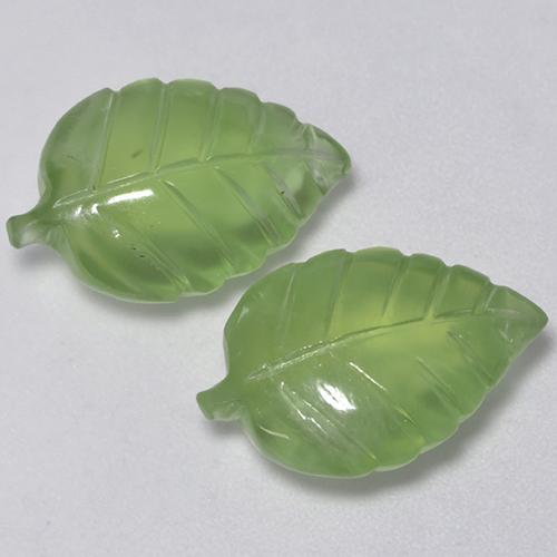 11.71캐럿 천연 라임 그린 프레나이트 보석, 멋진 모양, 16.3×11 mm, 투명한