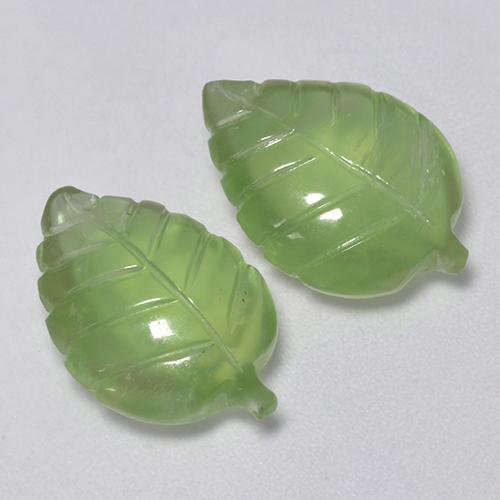 11.71캐럿 천연 라임 그린 프레나이트 보석, 멋진 모양, 16.3×11 mm, 투명한