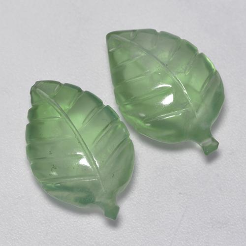 11.38캐럿 천연 라이트 그린 프레나이트 보석, 멋진 모양, 17×10.7 mm, 투명한
