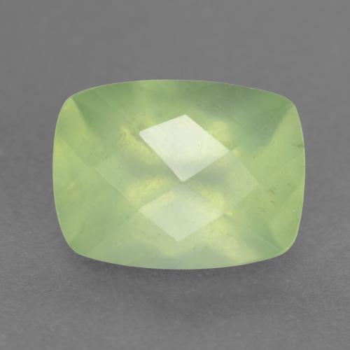 1.50캐럿 천연 미디엄 그린 프레나이트, 쿠션 컷, 8.1×6 mm, 투명한