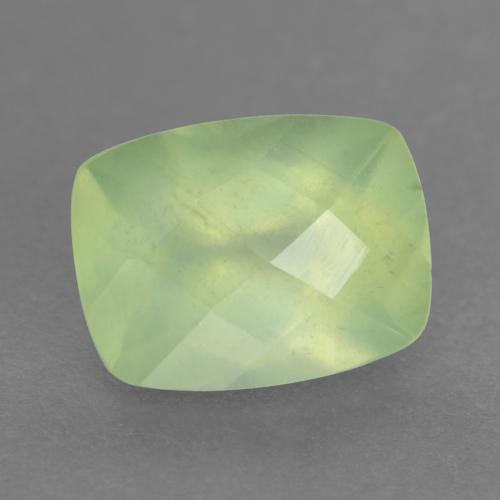 1.50캐럿 천연 미디엄 그린 프레나이트, 쿠션 컷, 8.1×6 mm, 투명한