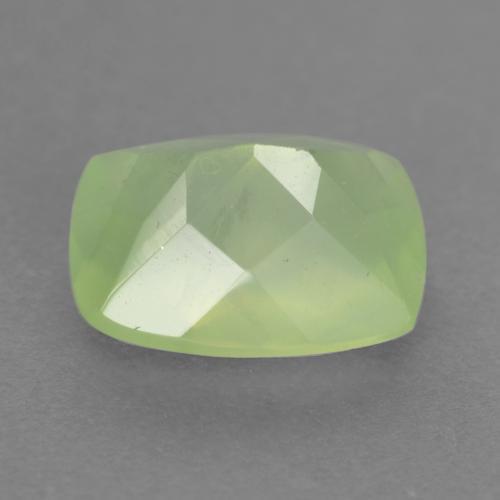 1.50캐럿 천연 미디엄 그린 프레나이트, 쿠션 컷, 8.1×6 mm, 투명한