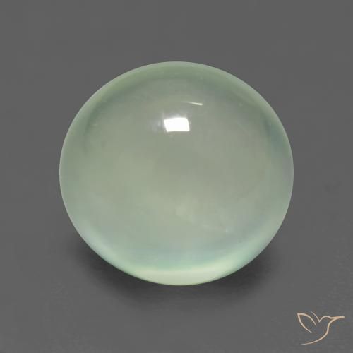 2.75ct 자연스러운 매우 밝은 세이지 그린 프레나이트, 타원형, 투명한