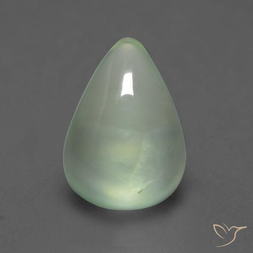 2.72ct 자연스러운 라이트 페어 그린 프레나이트, 배 모양, 투명한