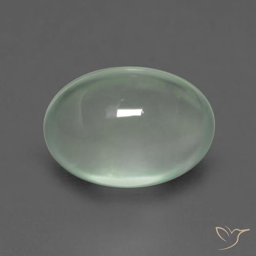 2.42ct 자연스러운 라이트 페어 그린 프레나이트, 타원형, 투명한