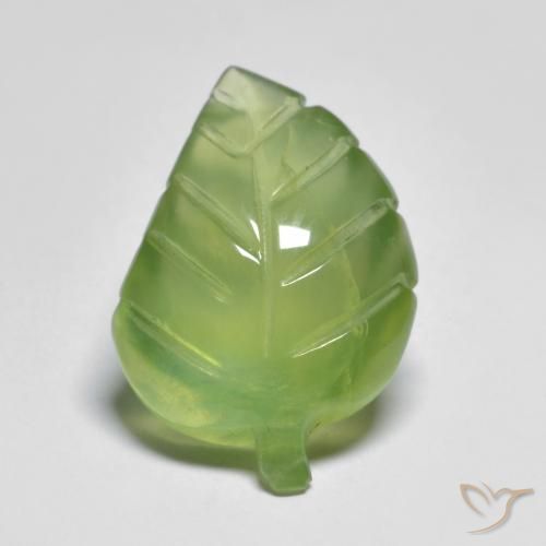 6.88ct 자연스러운 라임 그린 프레나이트, 팬시한, 투명한