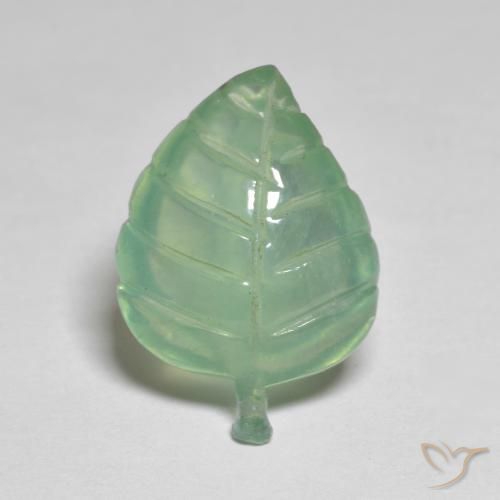 7.60ct 자연스러운 라이트 민트 프레나이트, 팬시한, 투명한