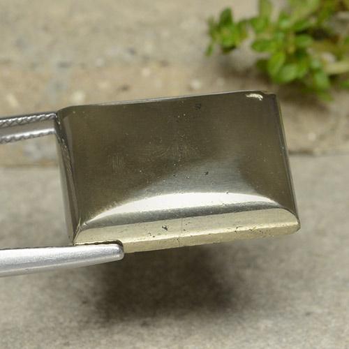 38.25캐럿 천연 금 황철석, 바게트, 불투명체