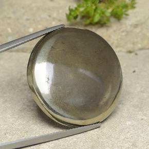 62.09캐럿 천연 금 황철석, 라운드 컷, 불투명체