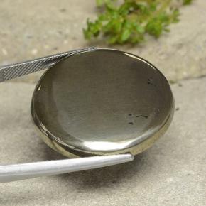 62.09캐럿 천연 금 황철석, 라운드 컷, 불투명체