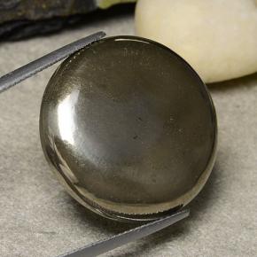 44.39캐럿 천연 다색 황철석, 라운드 컷, 불투명체