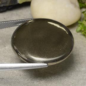 44.39캐럿 천연 다색 황철석, 라운드 컷, 불투명체