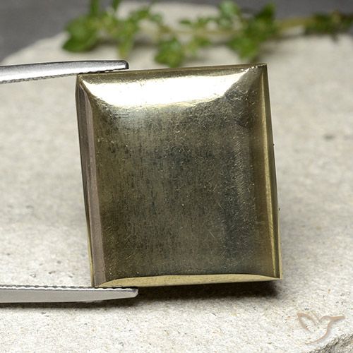 33.54ct 자연스러운 금 황철석, 바게트, 불투명체