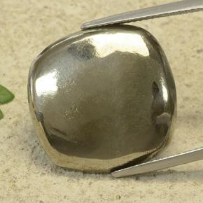 29.69캐럿 천연 골드 파이라이트, 쿠션 컷, 20.7×20.4 mm, 불투명체