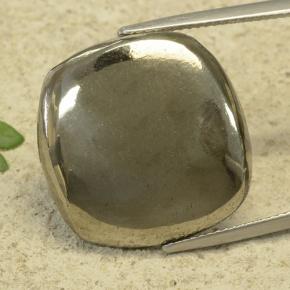 29.69캐럿 천연 골드 파이라이트, 쿠션 컷, 20.7×20.4 mm, 불투명체