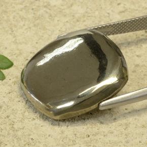 29.69캐럿 천연 골드 파이라이트, 쿠션 컷, 20.7×20.4 mm, 불투명체