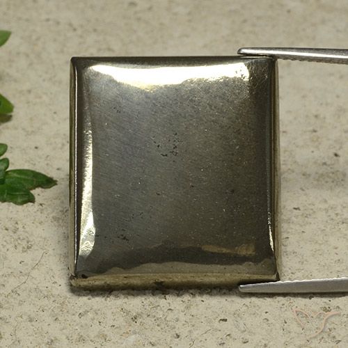 36.09ct 자연스러운 금 황철석, 바게트, 불투명체