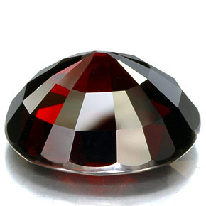 32.16캐럿 천연 딥 레드 파이로프 가넷, 타원형 컷, 19.9×16.4 mm, IF