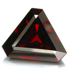 8.94캐럿 천연 딥 레드 파이로프 가넷, 멋진 모양, 15.7×12.3 mm, VVS