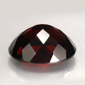 14.36캐럿 천연 딥 레드 파이로프 가넷, 타원형 컷, 16.4×12.9 mm, VVS