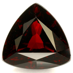 8.18캐럿 천연 딥 레드 파이로프 가넷, 트릴리언, 12.2×11.8 mm, IF